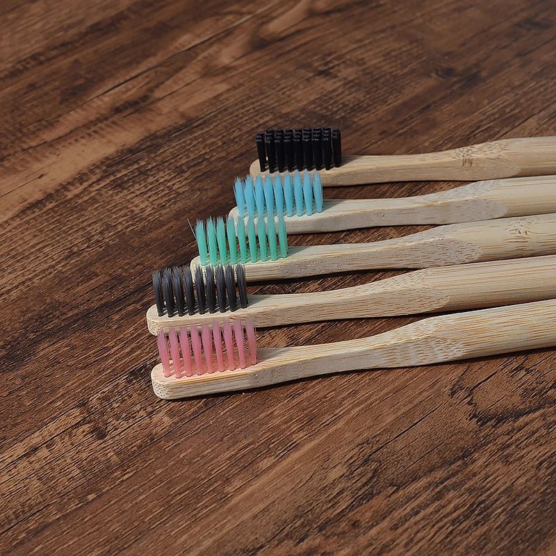 5Pack Adult Bamboo Toothbrush - Interactive Group