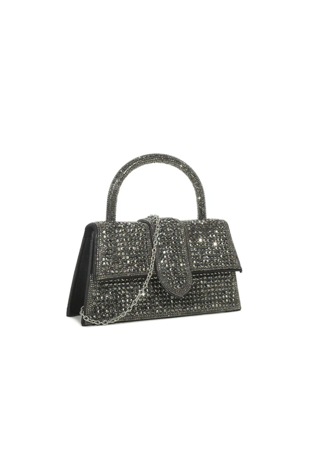 Black Top Handle Evening Bag - Interactive Group