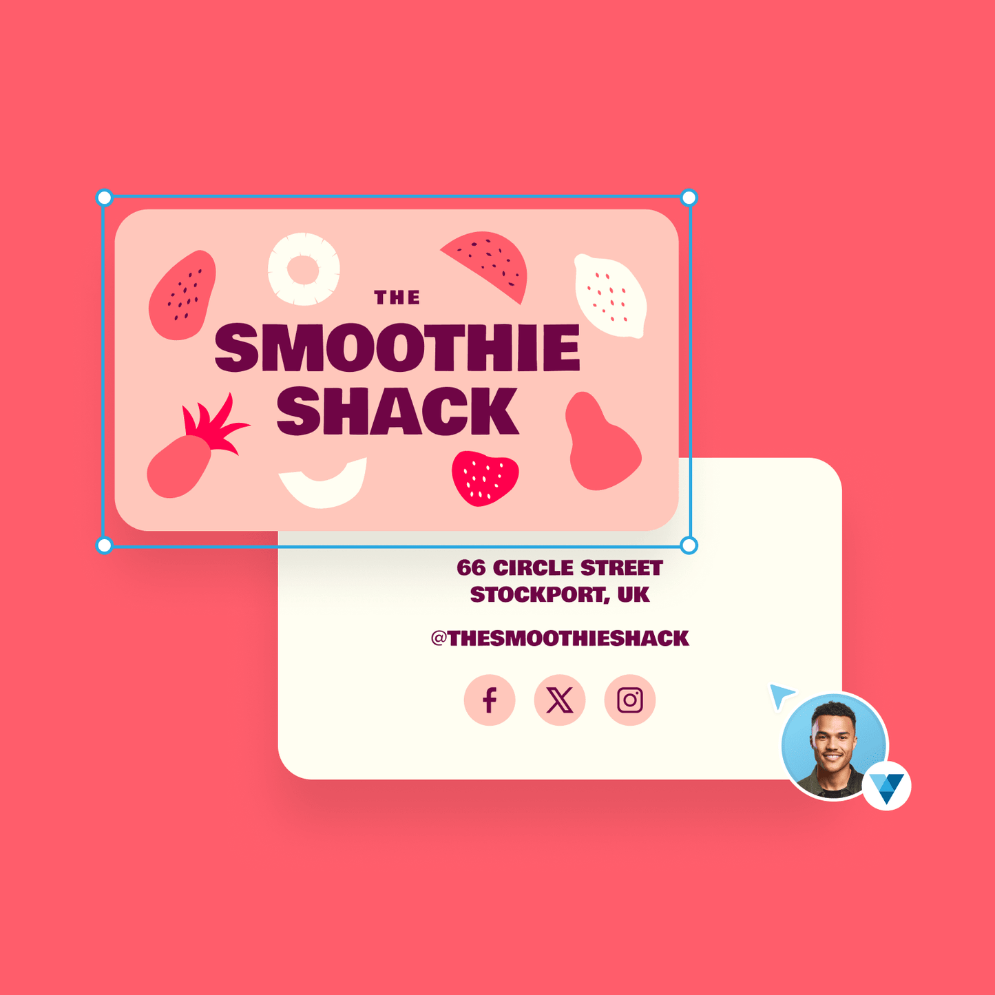 Rounded Corner Business Cards Design