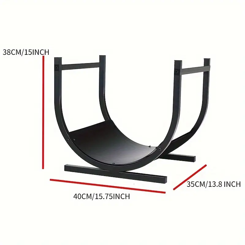 Fireplace Rack with Wood Storage - Interactive Group