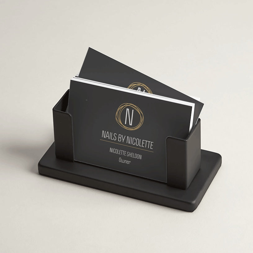 Steel Desk Business Card Holders