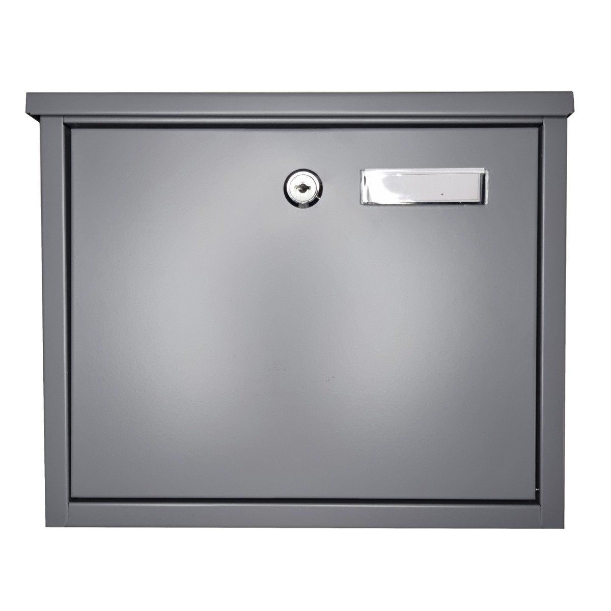Furnished Top Loading Outdoor Post Box - Grey