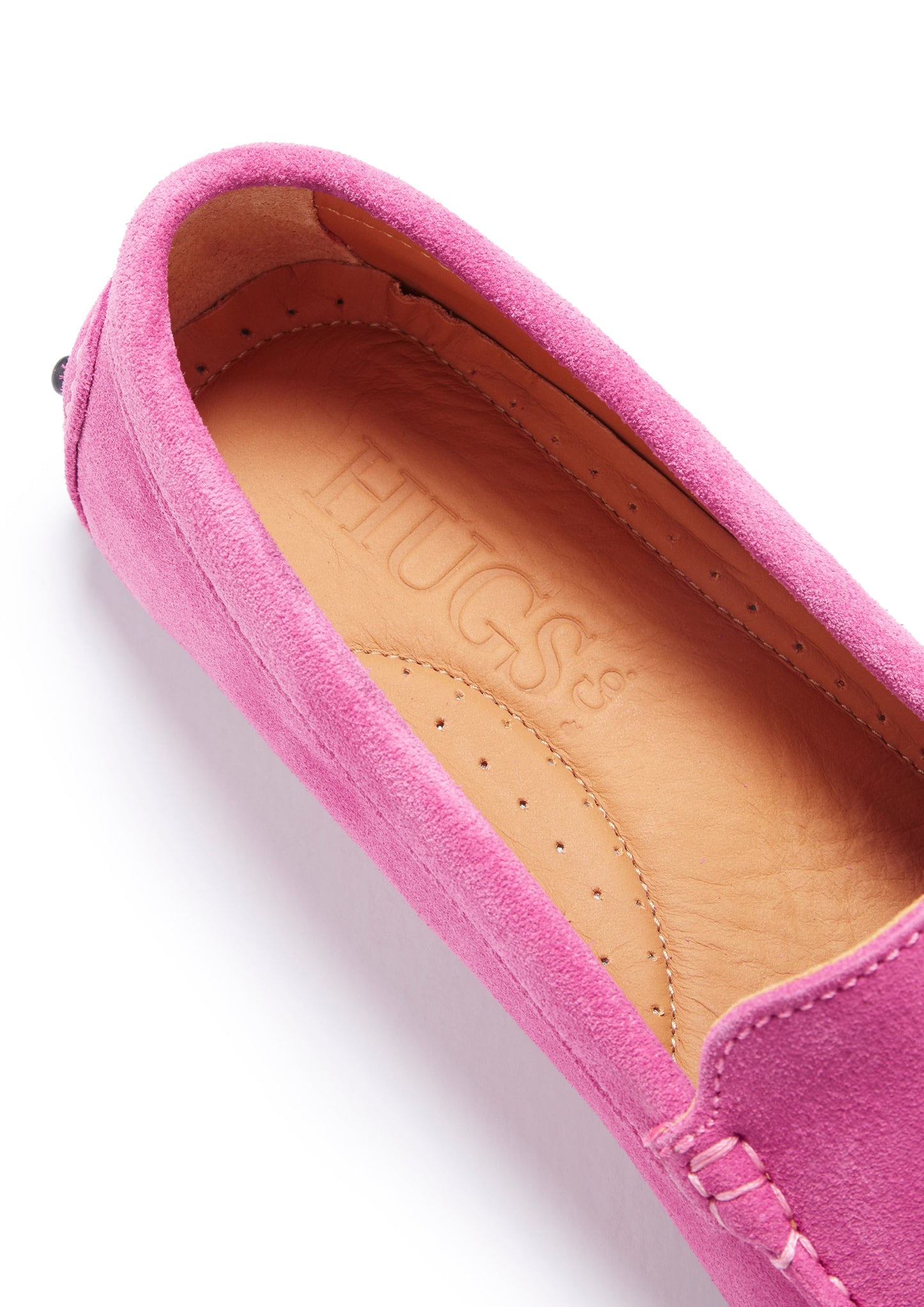 Women's Tasselled Driving Loafers, pink suede